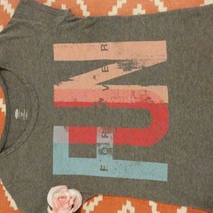 Fun forever/ Forever Fun old Navy shirt